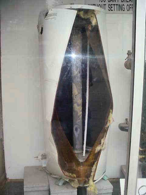 Ruptured Hot Water System